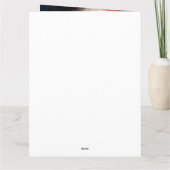 Affenpinscher mit dem Weihnachtsmann Weihnachten Karte (Rückseite)