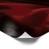 Affenpinscher mit dem Weihnachtsmann Weihnachten Poster (Ecke)