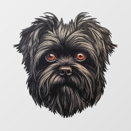 Affenpinscher Monkey Dog Affens Terrier Fensteraufkleber