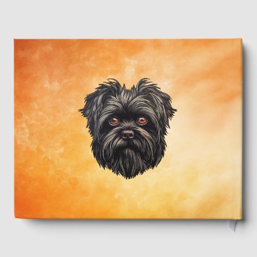 Affenpinscher Monkey Dog Affens Terrier Gästebuch (Rückseite)
