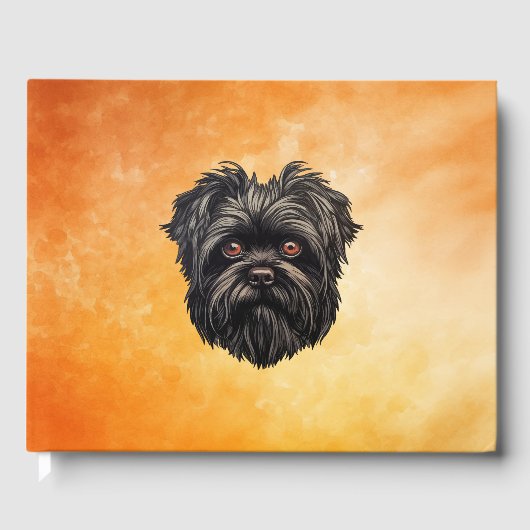Affenpinscher Monkey Dog Affens Terrier Gästebuch (Vorderseite)