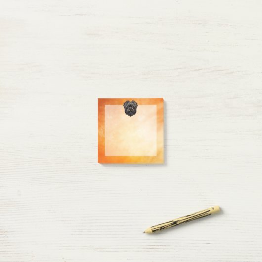 Affenpinscher Monkey Dog Affens Terrier Post-it Klebezettel (Auf Schreibtisch)