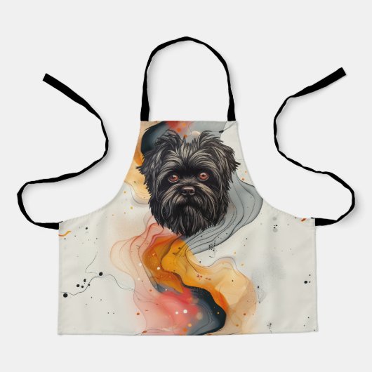 Affenpinscher Monkey Dog Affens Terrier Schürze (Vorderseite)