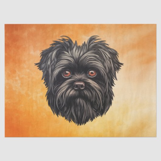 Affenpinscher Monkey Dog Affens Terrier Seidenpapier (Vorderseite)