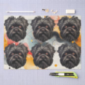 Affenpinscher Monkey Dog Affens Terrier Seidenpapier (Handwerk)