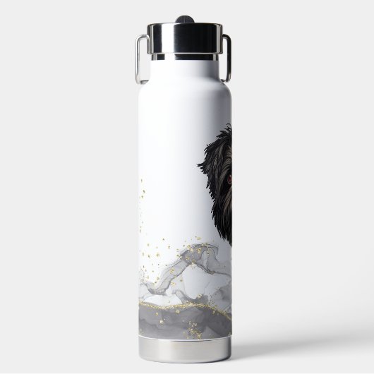 Affenpinscher Monkey Dog Affens Terrier Trinkflasche (Vorderseite)