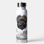 Affenpinscher Monkey Dog Affens Terrier Trinkflasche (Links)