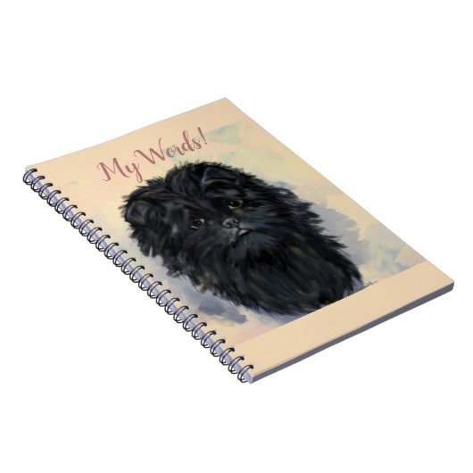 Affenpinscher Notizblock (Rechte Seite)