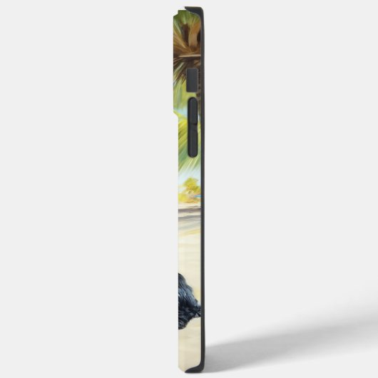 Affenpinscher on Beach, Sommergeschenk für Hundefr Case-Mate iPhone Hülle (Rückseite / Links)