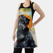 Affenpinscher on Beach, Sommergeschenk für Hundefr Schürze (InSitu)