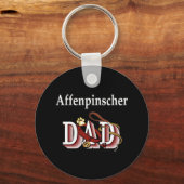 affenpinscher Papa-Schlüsselanhänger Schlüsselanhänger (Vorderseite)