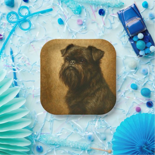 Affenpinscher Pappteller (Party)