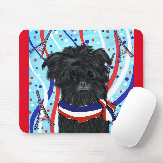 Affenpinscher Paris Mousepad (Mit Mouse)