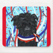 Affenpinscher Paris Mousepad (Vorne)