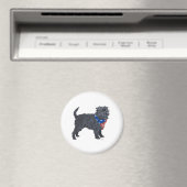 Affenpinscher Patriotic Magnet (In Situ (Geschirrspüler))