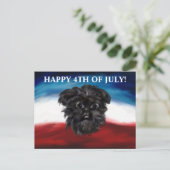 Affenpinscher Postkarte (Stehend Vorderseite)