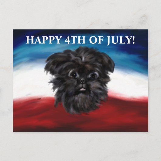 Affenpinscher Postkarte (Vorderseite)