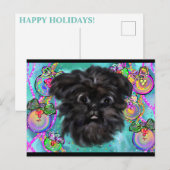 Affenpinscher Postkarte (Vorne/Hinten)