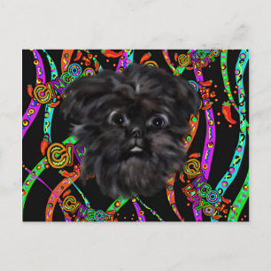 Affenpinscher Postkarte