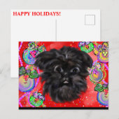 Affenpinscher Postkarte (Vorne/Hinten)