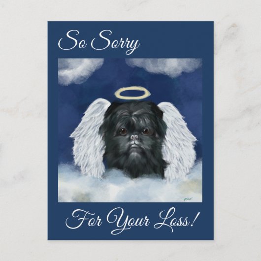 Affenpinscher Postkarte (Vorderseite)