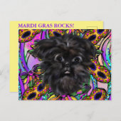 Affenpinscher Postkarte (Vorne/Hinten)
