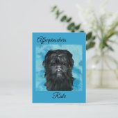 Affenpinscher Postkarte (Stehend Vorderseite)