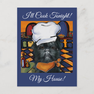 Affenpinscher Postkarte