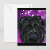 Affenpinscher Postkarte (Vorne/Hinten)