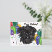 Affenpinscher Postkarte (Stehend Vorderseite)