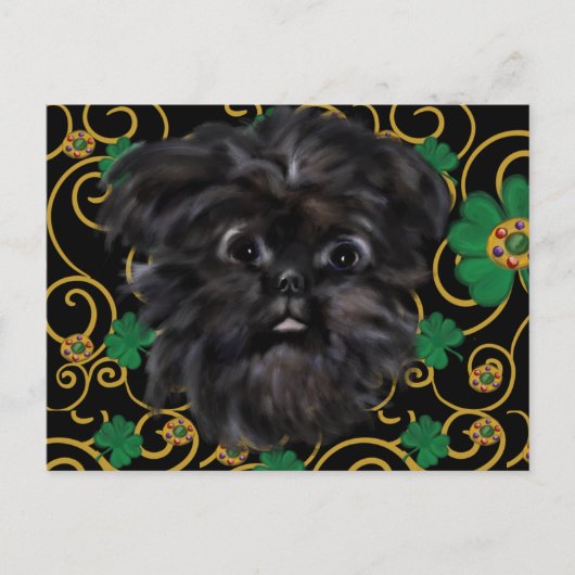 Affenpinscher Postkarte (Vorderseite)