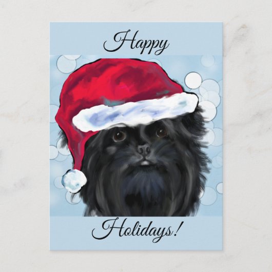 Affenpinscher Postkarte (Vorderseite)