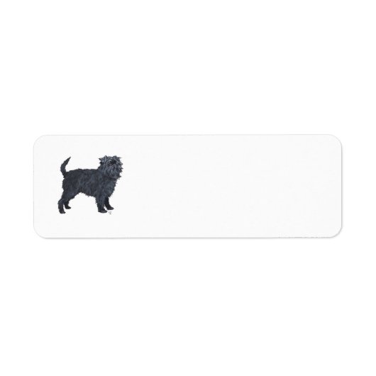 Affenpinscher Rücksendeadressen-Aufkleber (Vorne)