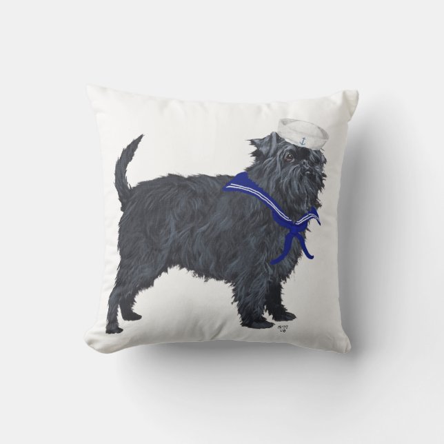 Affenpinscher Sailor Kissen (Vorderseite)