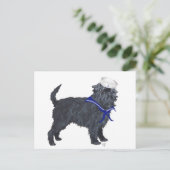 Affenpinscher Sailor Postkarte (Stehend Vorderseite)