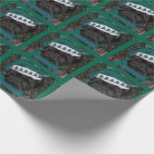 Affenpinscher Santa Geschenkpapier (Ecke)