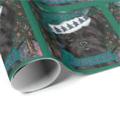 Affenpinscher Santa Geschenkpapier (Rolleneckpunkt)