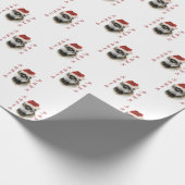 Affenpinscher Santa Paws Geschenkpapier (Ecke)