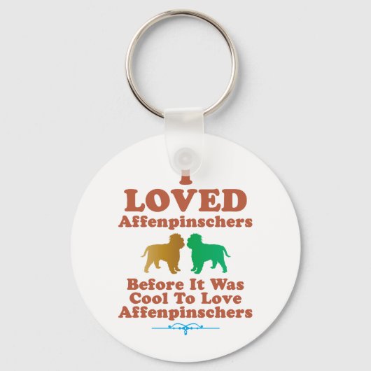 Affenpinscher Schlüsselanhänger (Vorderseite)