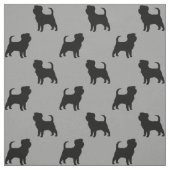 Affenpinscher-Silhouette-Muster Stoff (Muster)