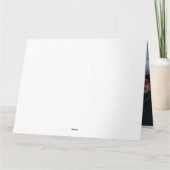 Affenpinscher Snowy Sleigh Ride Weihnachtsdekor Karte (Rückseite)