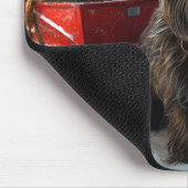 Affenpinscher Snowy Sleigh Ride Weihnachtsdekor Mousepad (Ecke)