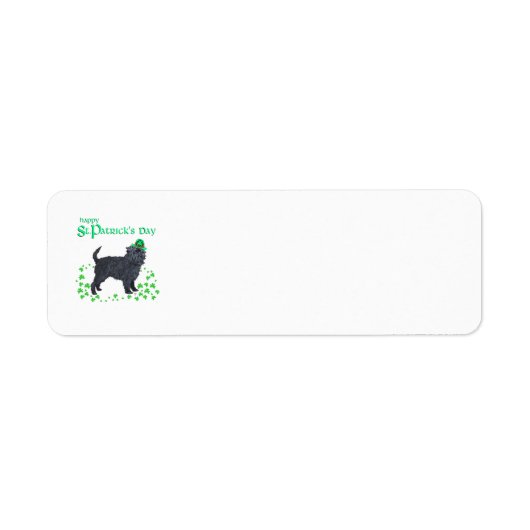 Affenpinscher St Patricks Day Address Labels (Vorne)