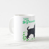 Affenpinscher St Patricks Day Kaffeetasse (Vorderseite Links)