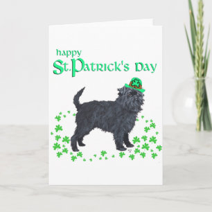 Affenpinscher St. Patrick's Day Karte