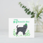 Affenpinscher St Patricks Day Postkarte (Stehend Vorderseite)