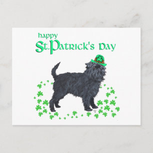 Affenpinscher St. Patrick's Day Postkarte