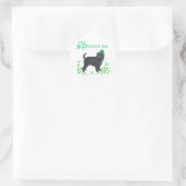 Affenpinscher St Patricks Day Runder Aufkleber (Tasche)