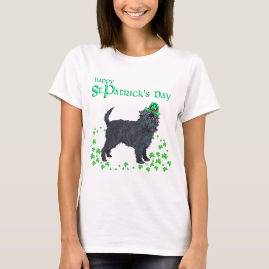 Affenpinscher St Patricks Day T-Shirt (Vorderseite)