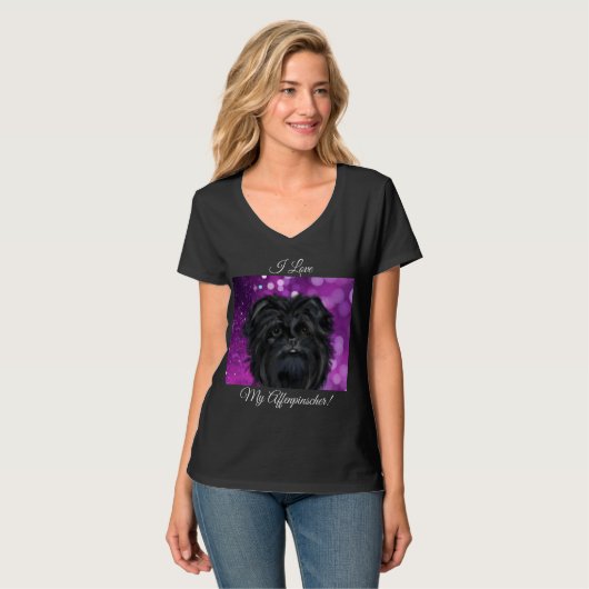Affenpinscher T-Shirt (Vorderseite Vollansicht)